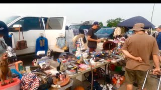 La Garra Pulga del All State Arena cazando herramientas en Estados Unidos tool haul flea market USA