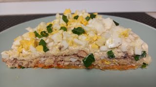 Закусочный торт быстро и вкусно.