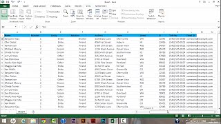 How to freeze specific Row and Column in Microsoft excel 2013.