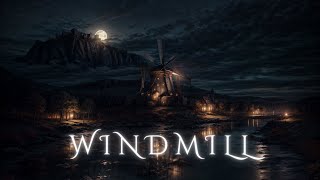 Eerie Windmill - Croaking Frogs at Night - Ambient Soundscape Music for Writing