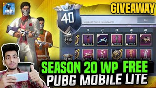 PUBG MOBILE LITE - SEASON 20 WP LOCK (GET WP फ्रि) PUBG MOBILE LITE