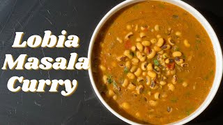 Black Eyed Beans Curry Vegan Recipe/No Onion Garlic Lobia Masala Healthy Peas/Satvik Food Recipes