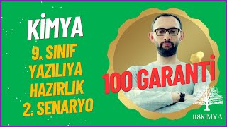 Kimya 9. Sınıf 1. Dönem 1. Yazılıya Hazırlık - 2. Senaryo