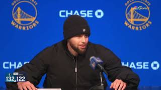 Stephen Curry Postgame Interview | Golden State Warriors lose to Dallas Mavericks 132-122