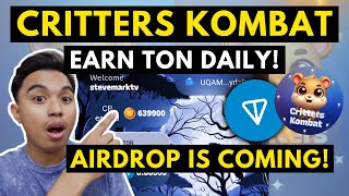 EARN TON DAILY! CRITTERS KOMBAT MINI GAME I AIRDROP IS COMING! CRITTERS KOMBAT TELEGRAM