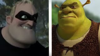 Shrek vs Mr Increíble Pelea completa (ES)