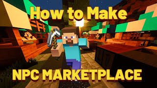 How to Make an NPC Marketplace in Minecraft (Bedrock Edition) 1.21.30+