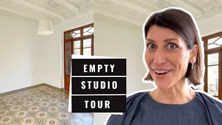 Empty Studio (and house!) tour + DIY Plans