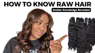 Raw Hair Identification Guide Revealed - How To Know Raw Hair