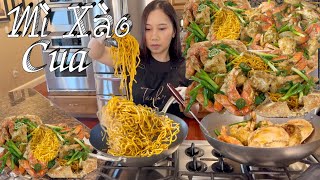 Mì Xào Cua - Cách Làm Mì Xào Cua Rất Đơn Giản Ăn Ngon Như Ở Nhà Hàng Tàu - Crab Noodle Recipe