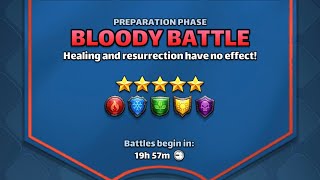 Empires and Puzzles 5⭐️ Bloody Defence set up