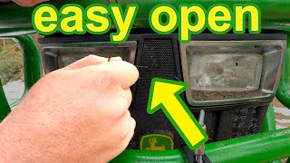 John Deere 2032 - Broken Hood Release Solution