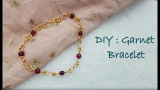 DIY: How To Make Garnet Bracelet