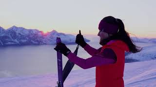 The Great Winter Slopes - Skiing in the sunset