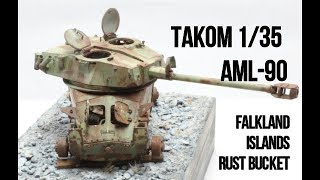 Takom 1/35 AML-90 - Building an Argentinian Rust Bucket