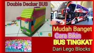 Cara bikin bis tingkat  pakai lego balok , double decker bus from lego blocks