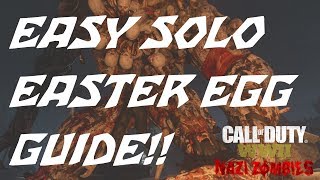 EASY SOLO EASTER EGG GUIDE WW2 ZOMBIES 'THE FINAL REICH' PISTOL ONLY COMPLETE BY ROUND 20 COD WW2