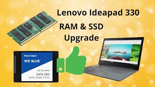 Lenovo Ideapad 330 Memory & SSD Upgrade