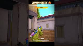 Close in AWM =Risk to hai 😂#shorts #sniping #pubgmobile #bgmi