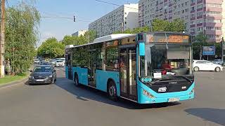 Autobuzele Otokar Kent C-12 #6614, #6606 și Mercedes Benz Citaro C2 Hybrid #7121 la Dristor