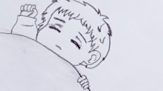 How to draw a cute anime baby boy