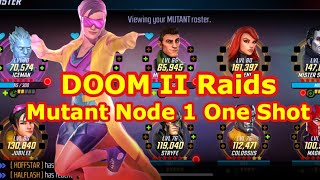 Doom II Raids | Mutant Node 1 - One Shot | Doom 2.0 | Marvel Strike Force - Free to Play