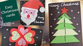 Easy Christmas  cards/ Christmas Greeting card Making 2023/ Christmas card making ideas