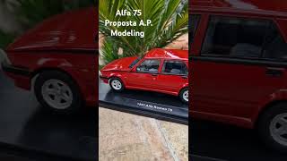 A.P. Modeling, propone alfa romeo 75 ,modellino in scala 1,18