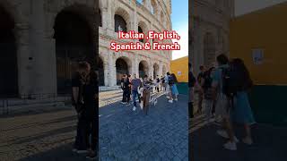 4 Languages used at Rome's famous Monument#sho #shortvideo #rome #europeancapital