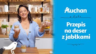 Tapioka z prażonymi jabłkami 🍏 | Przepis Joli Kleser i Auchan