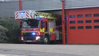 Suffolk Fire & Rescue Service - Bury St Edmunds TL Driver Training Run