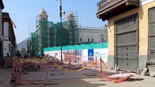 Recorrido por la peatonalización en el Jr. Lampa y Jirón Ancash en el Centro de Lima Perú, Mayo 2022