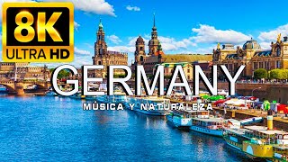 VOLANDO SOBRE GERMANY 8K | Increíble paisaje natural hermoso con música relajante |VÍDEO 8K ULTRA HD