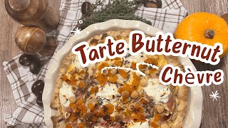 Tarte butternut chèvre noisettes : RECETTE AUTOMNALE 🍁🍂 #automne #tarte #butternut