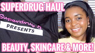 HUGE SUPERDRUG HAUL! BEAUTY & SKINCARE GOODY BAG AND FREEBIES