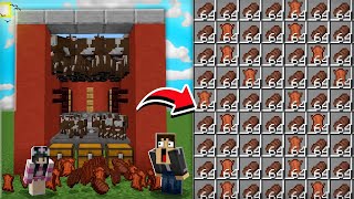 FARM DE VACAS e CARNE 100% AUTOMÁTICA e FÁCIL - MINECRAFT 1.19