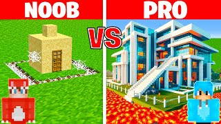 NOOB vs PRO: SAFEST SECURITY HOUSE BUILD CHALLENGE In Minecraft