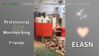 Rotary Wood Pallet Block Cutting Making Machine Rotary cutting wood strips to wood block