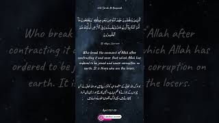 Surah Al Baqarah (Ayat 27-28) English & Urdu #surahbaqarahwithurdutranslation