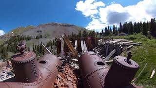 San Juan chief Mine on Engineer Pass trail from Ouray Colorado