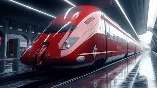 8 Modern Train Design Ideas for Railways, Train, and Locomotive companies in Red and Orange Colors!