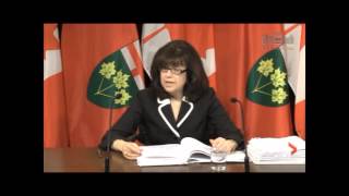 Ontario Auditor General BOnnie Lysak Delivers her 2015 annual Report