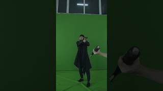 Сьемка ролика| behind the scenes in blender and green screen #edit #greenscreen #action #body