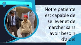 Notre patiente est capable de se lever et de marcher sans avoir besoin d'aide! #parkinson