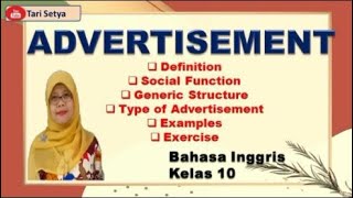 Advertisement || Bahasa Inggris kelas 10 || Tari Setya