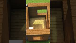 Minecraft wood box house #asmr #asmrvideo #minecraftshorts #minecraftstarterhouse #minecraft