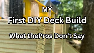 Building My First Deck Lessons Learned #diy #diydeck #homeimprovement #outdoorprojects #deckbuild