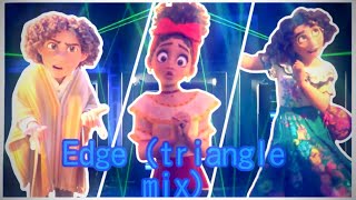 My favorite characters. Edge (triangle mix), Camilo, Dolores, and Mirabel edit