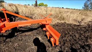 TRIDENT tractor with implements demonstration