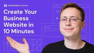 Create a Professional Business Website in MINUTES With Hostinger AI Website Builder